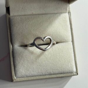 Pandora Polished Open Heart 925 Sterling Silver